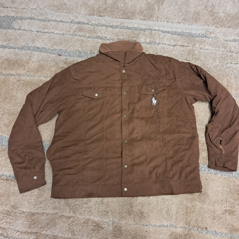 Men's Brown Jacket Sherpa Lined